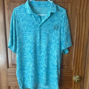 Under Armour Men's Aqua Patterned Polo